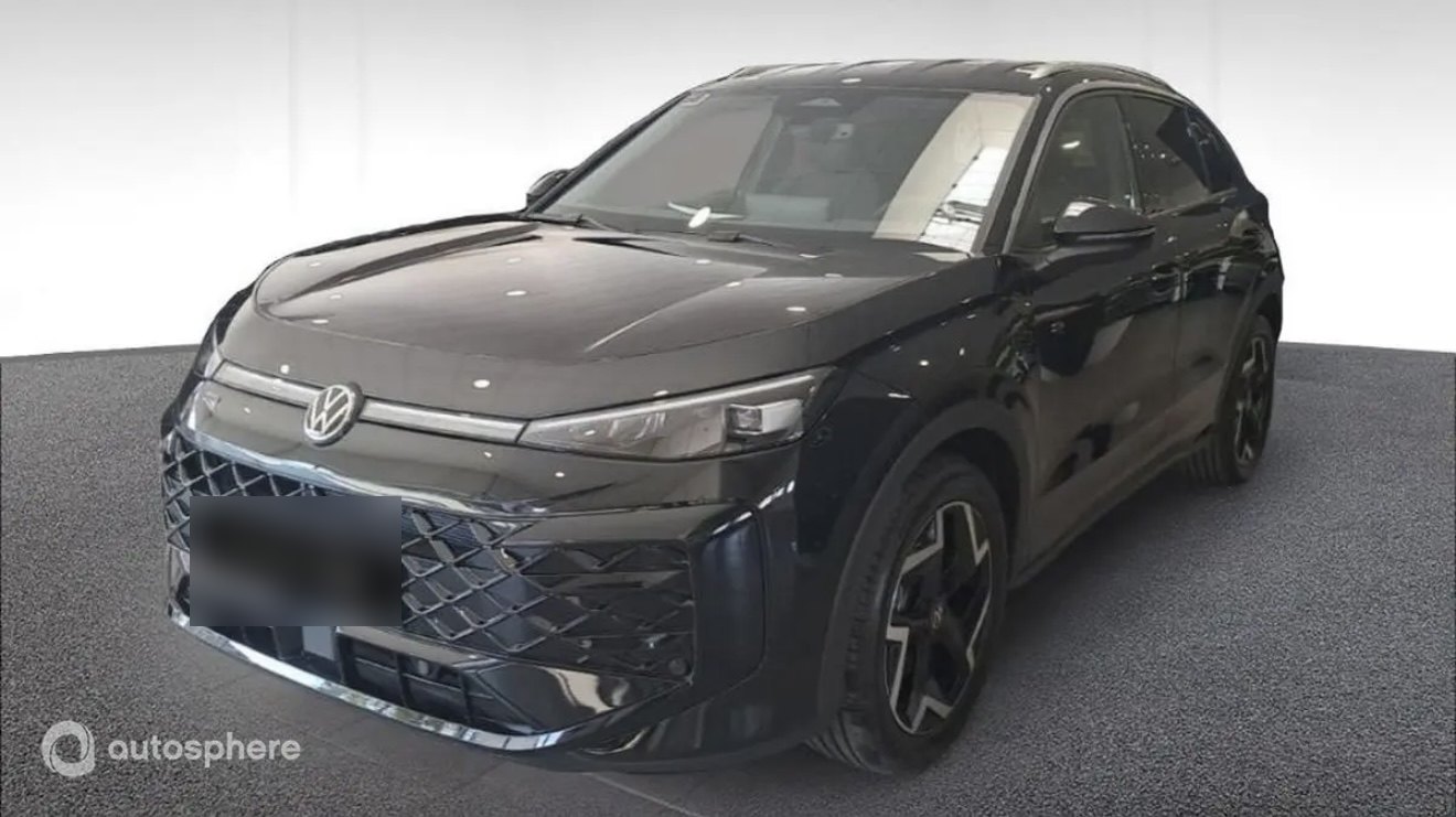 Volkswagen T-Roc noir, vue de trois quarts avant